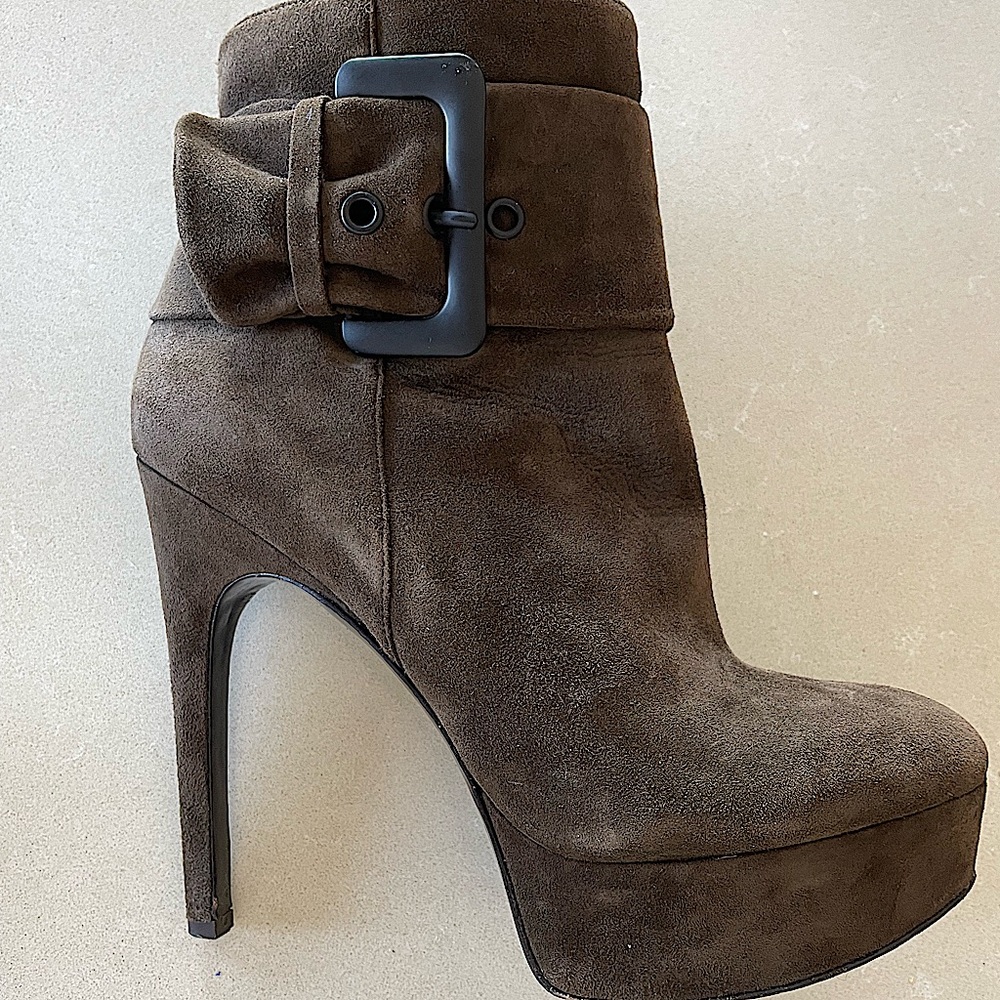 Ankle Boots 5” Heel VIA SPIGA Brown Suede